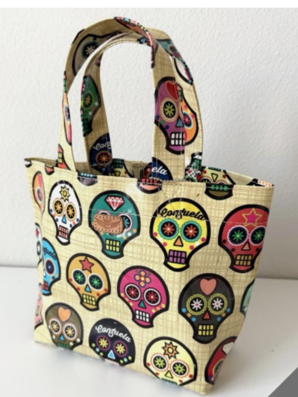 Consuela Sugar Skulls Mini Bag Colorful Vacation Travel Bright - Picture 2 of 9
